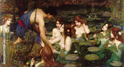 Hylas and the Nymphs 1896 By John William Waterhouse