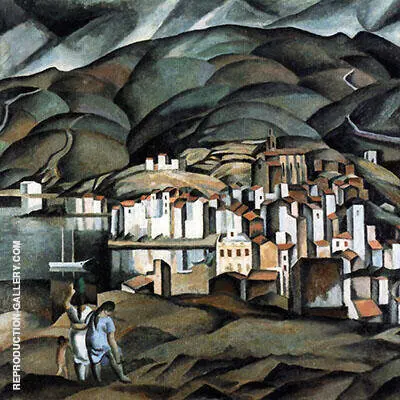 Cadaques seen from the tower of Creus 1923 By Salvador Dali