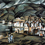 Cadaques seen from the tower of Creus 1923 By Salvador Dali