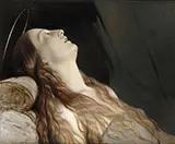 Louise Vernet the Artist's Wife on her Deathbed By Paul Delaroche