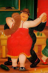 The Dancers 1 By Fernando Botero