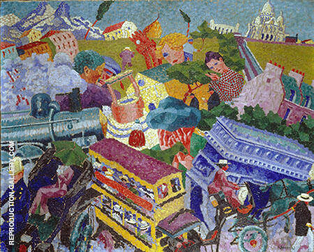 Souvenirs de Voyage 1911 by Gino Severini | Oil Painting Reproduction