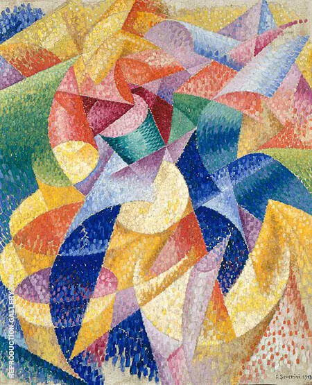 Sea Dancer (Mare Ballerina) 1914 By Gino Severini