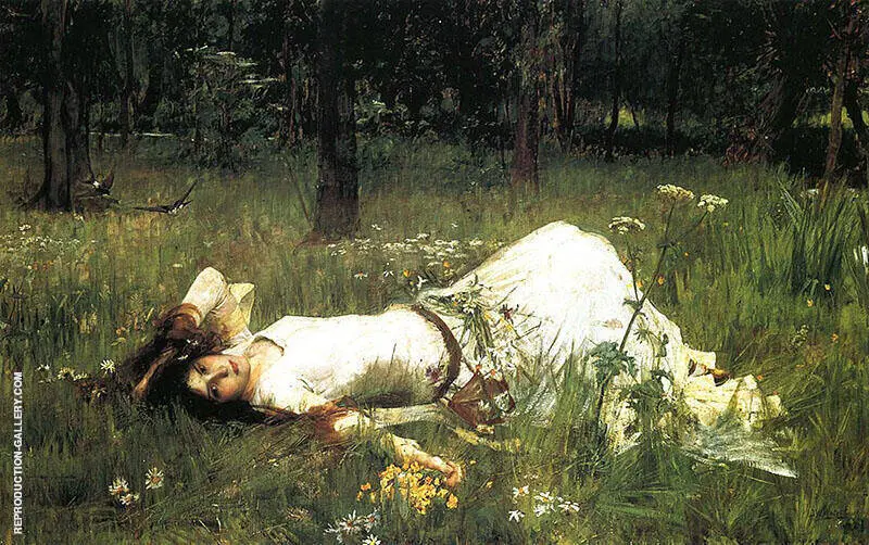 Ophelia 1899 By John William Waterhouse