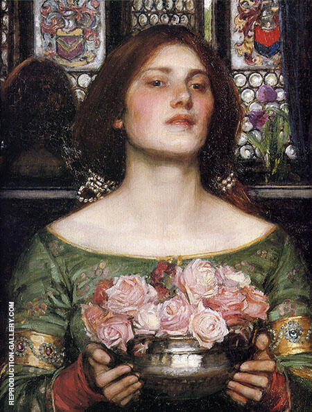 Gather Ye Rosebuds by John William Waterhouse | Oil Painting Reproduction