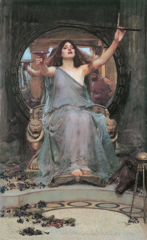 Circe Offering the Cup to Ulysses By John William Waterhouse