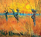Willows at Sunset By Vincent van Gogh