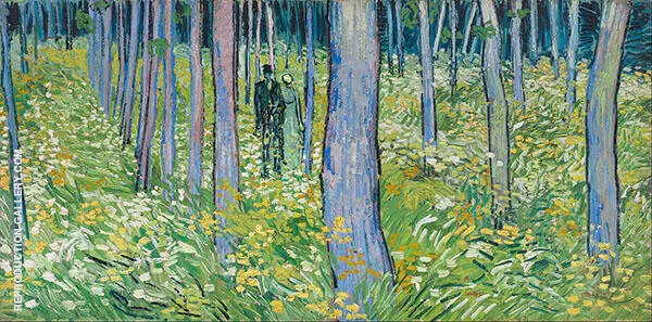 Undergrowth with Two Figures By Vincent van Gogh
