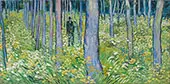 Undergrowth with Two Figures By Vincent van Gogh