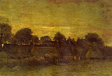 Village at Sunset By Vincent van Gogh
