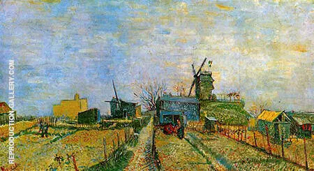Vegetable Gardens in Montmartre By Vincent van Gogh