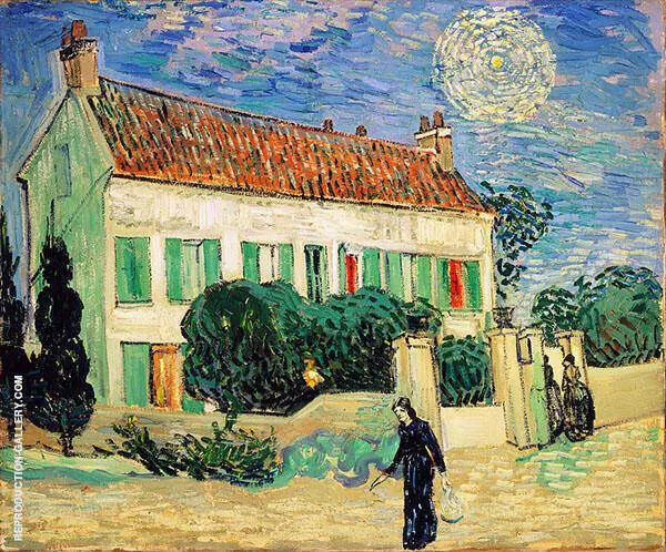 The White House at Night 1890 By Vincent van Gogh