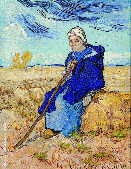The Shepherdess by Vincent van Gogh | Oil Painting Reproduction