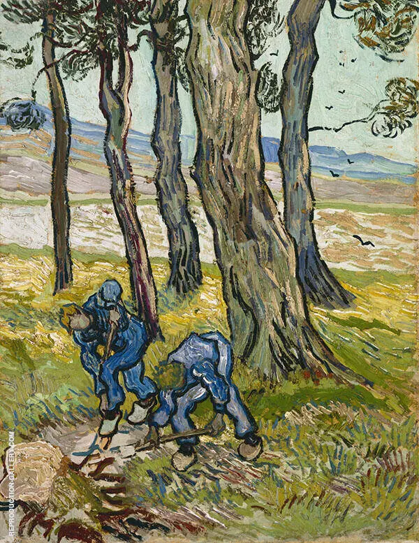 Two Diggers Among By Vincent van Gogh