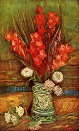 Still Life with Red Gladioli By Vincent van Gogh