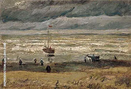 Seashore at Scheveningen By Vincent van Gogh