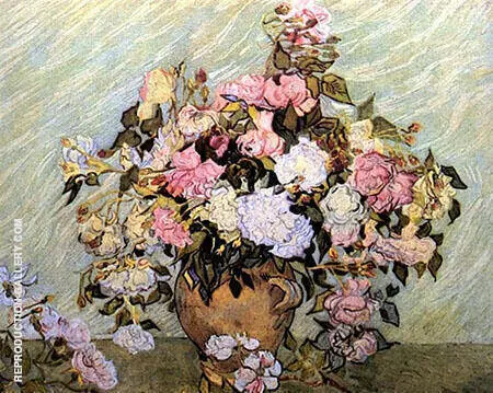 Vase with Roses By Vincent van Gogh