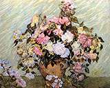 Vase with Roses By Vincent van Gogh