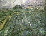 Rain 1889 By Vincent van Gogh
