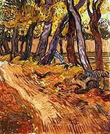 Path in the Garden of the Asylum November 1889 By Vincent van Gogh