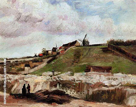 Montmartre the Quarry and Wind By Vincent van Gogh