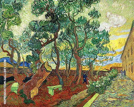 Asylum Garden of St Remy By Vincent van Gogh