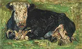 Lying Cow 1883 By Vincent van Gogh