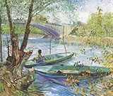 Fishing in the Spring 1887 By Vincent van Gogh