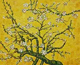 Branches with Almond Blossom in Yellow By Vincent van Gogh