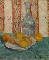 Still Life with Carafe and Lemons 1887 By Vincent van Gogh