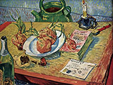 Still Life with Drawing Board Four Onions By Vincent van Gogh