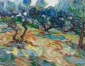 Olive Trees 1889 By Vincent van Gogh