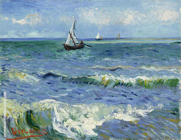 Seascape Saintes Marie 1888 1 By Vincent van Gogh