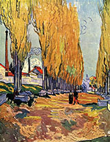 Les Alyscamps 1888 By Vincent van Gogh