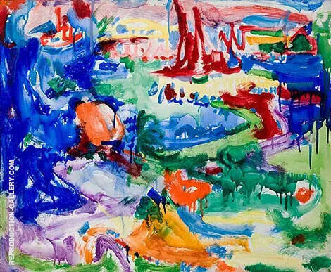 Landscape 1935 By Hans Hofmann