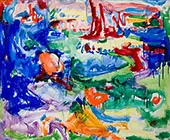 Landscape 1935 By Hans Hofmann