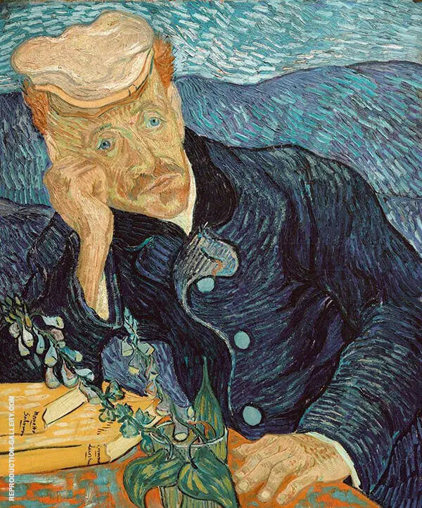 Portrait of Dr Gachet 1890 By Vincent van Gogh