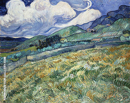 Landscape at St Remy 1889 by Vincent van Gogh | Oil Painting Reproduction