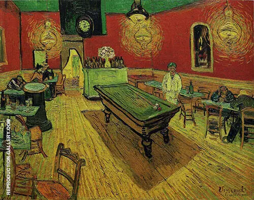 Night Cafe 1888 By Vincent van Gogh