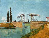 Langlois Bridge at Arles By Vincent van Gogh