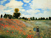 Poppy Fields at Argenteuil By Claude Monet