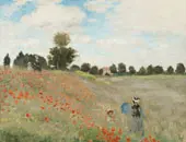 Poppy Fields at Argenteuil By Claude Monet