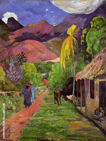 Road in Tahiti 1891 by Paul Gauguin | Oil Painting Reproduction