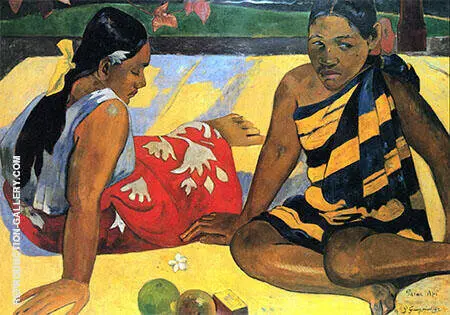 Parau Api What's news? 1892 By Paul Gauguin