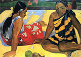 Parau Api What's news? 1892 By Paul Gauguin