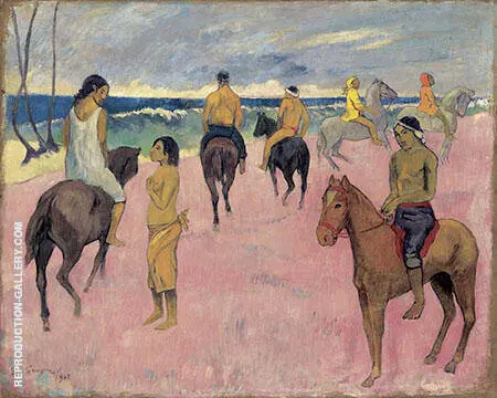 Riders on the Beach II 1902 By Paul Gauguin