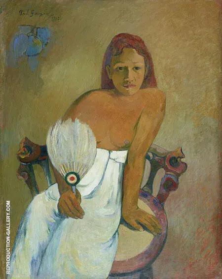 Woman with a Fan 1902 By Paul Gauguin