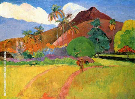 Mountains In Tahiti By Paul Gauguin