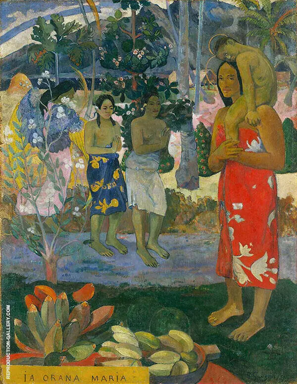 Hail Mary, Ia Orana Maria 1891 By Paul Gauguin