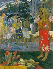 Hail Mary, Ia Orana Maria 1891 By Paul Gauguin